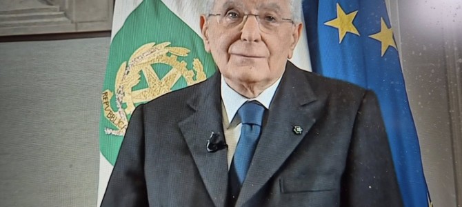 Un grazie al nostro Presidente della Repubblica per il suo messaggio di fine anno